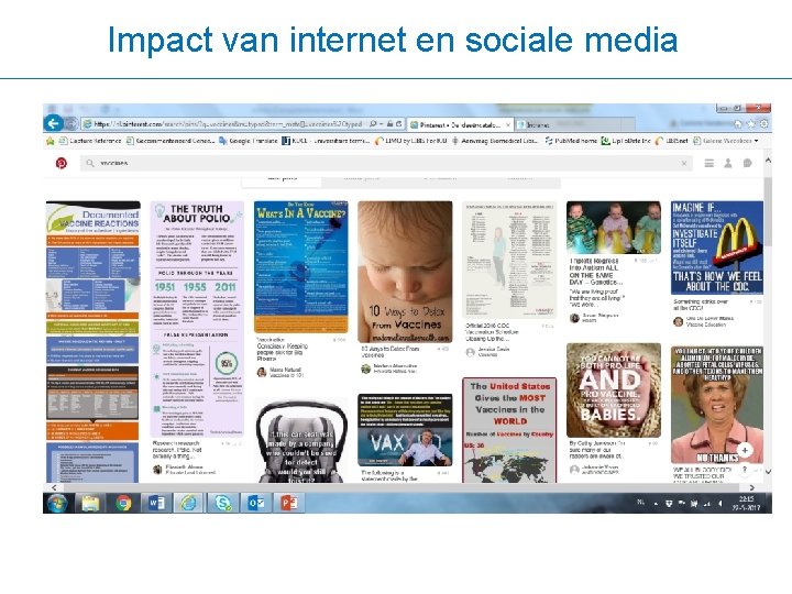 Impact van internet en sociale media 
