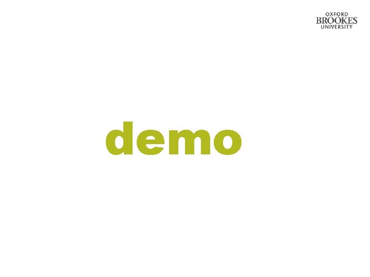 demo 