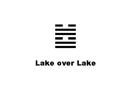 ䷹ Lake over Lake 