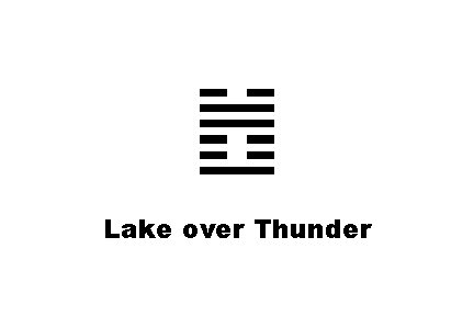 ䷐ Lake over Thunder 