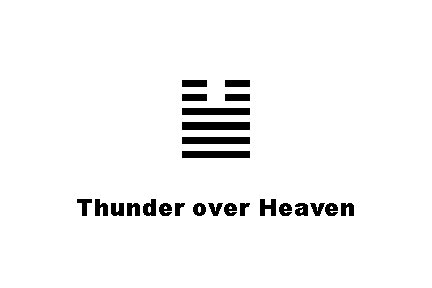 ䷡ Thunder over Heaven 