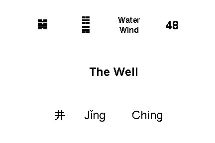 ☵ ☴ ䷯ Water Wind The Well 井 Jǐng Ching 48 