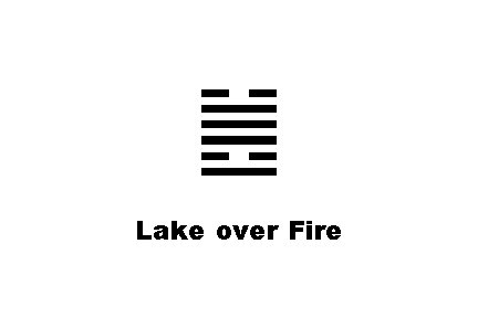 ䷰ Lake over Fire 