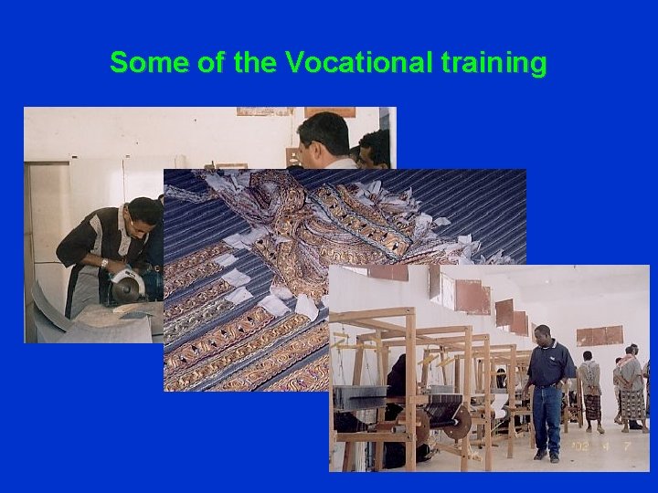 Some of the Vocational training 