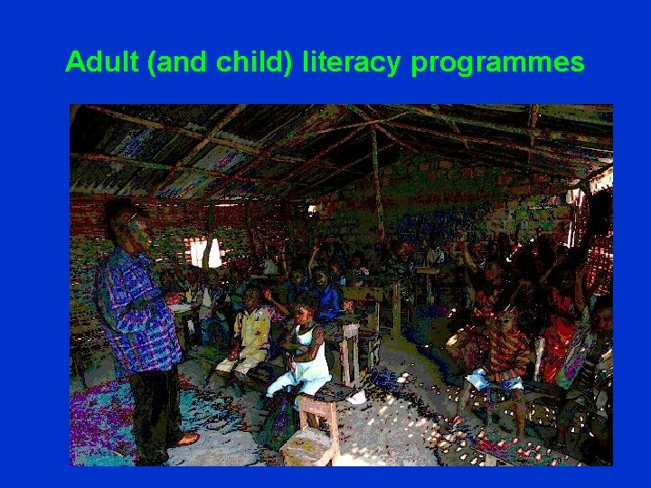 Adult (and child) literacy programmes 