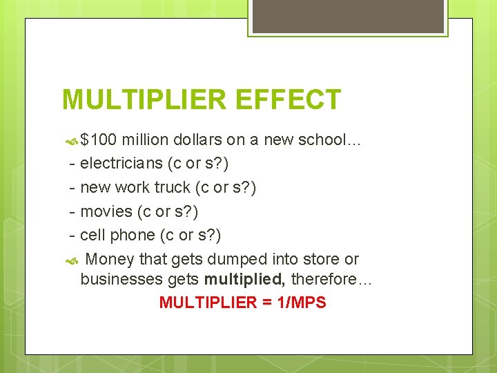 MULTIPLIER EFFECT $100 million dollars on a new school… - electricians (c or s?