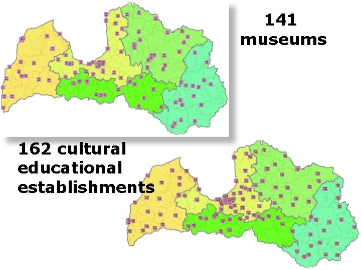 141 museums 162 cultural educational establishments 