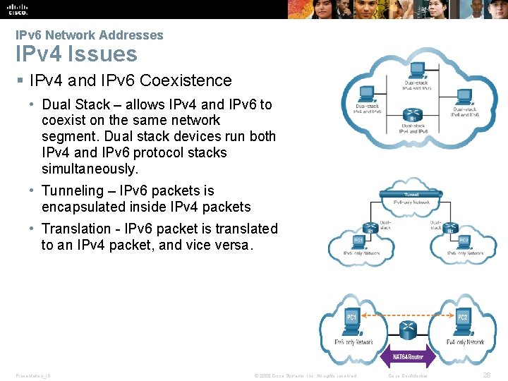 IPv 6 Network Addresses IPv 4 Issues § IPv 4 and IPv 6 Coexistence