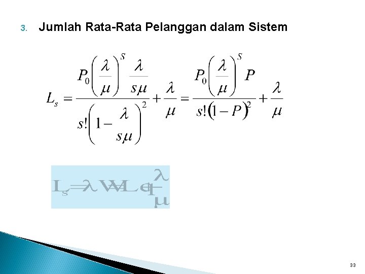 3. Jumlah Rata-Rata Pelanggan dalam Sistem 33 