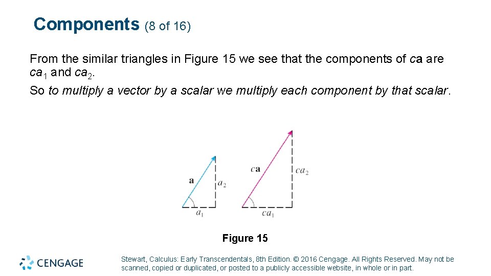 Components (8 of 16) From the similar triangles in Figure 15 we see that Components (8 of 16) From the similar triangles in Figure 15 we see that