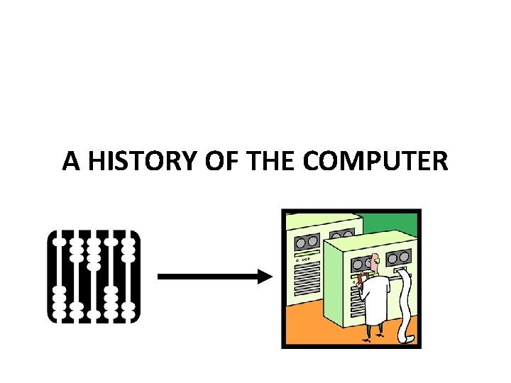 A HISTORY OF THE COMPUTER 