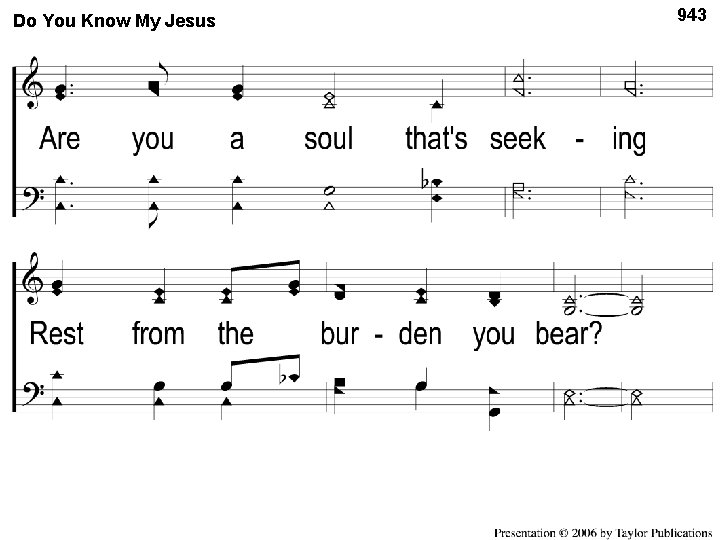 Do Do You Know Mymy Jesus 1 -2 Know Jesus 943 