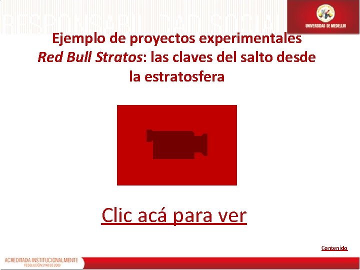 Ejemplo de proyectos experimentales Red Bull Stratos: las claves del salto desde la estratosfera