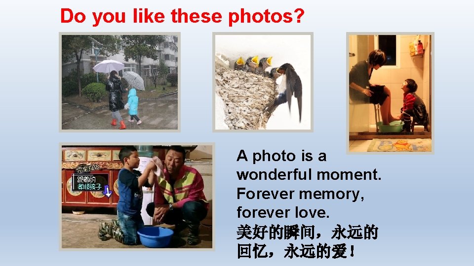 Do you like these photos? A photo is a wonderful moment. Forever memory, forever