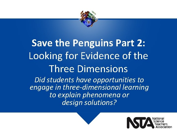 Save the Penguins Part 2: Looking for Evidence of the Three Dimensions Did students