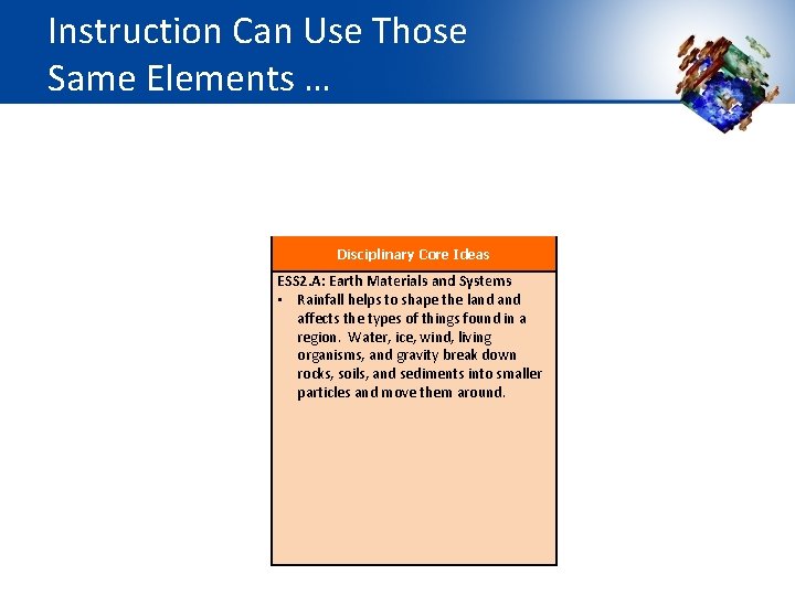 Instruction Can Use Those Same Elements … MS-PS 1 Matter and Its Interactions Students