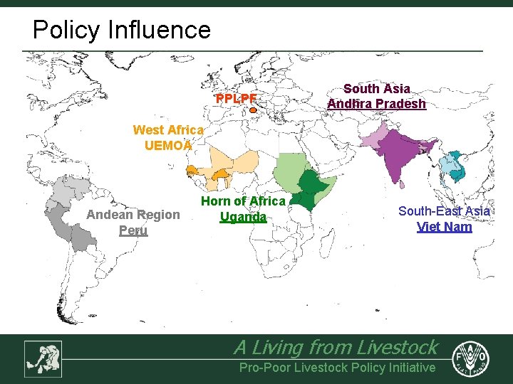 Policy Influence PPLPF South Asia Andhra Pradesh West Africa UEMOA Andean Region Peru Horn