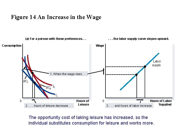 Figure 14 An Increase in the Wage (a) For a person with these preferences.