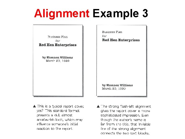 Alignment Example 3 Alignment 