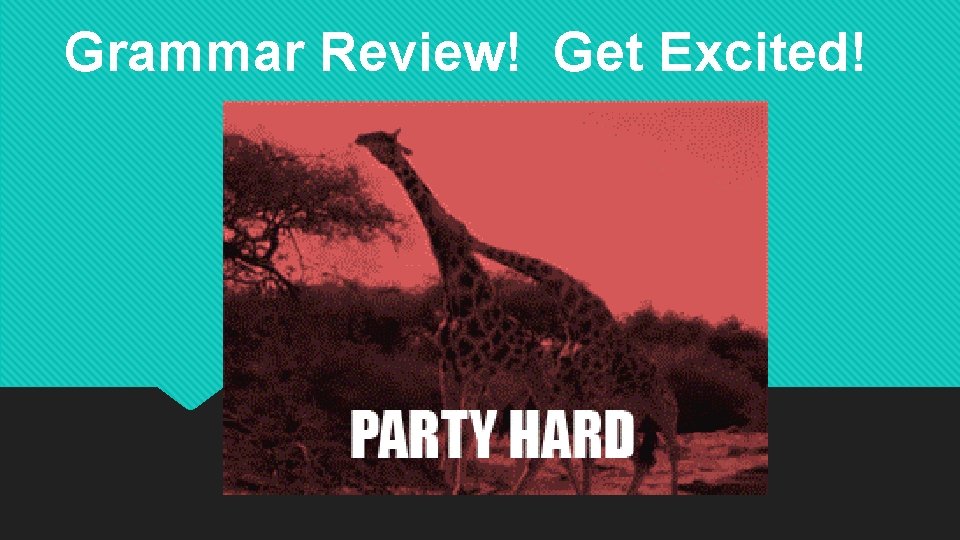 Grammar Review! Get Excited! 
