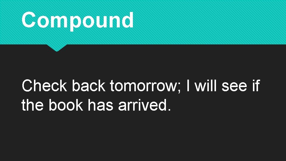 Compound Check back tomorrow; I will see if the book has arrived. 