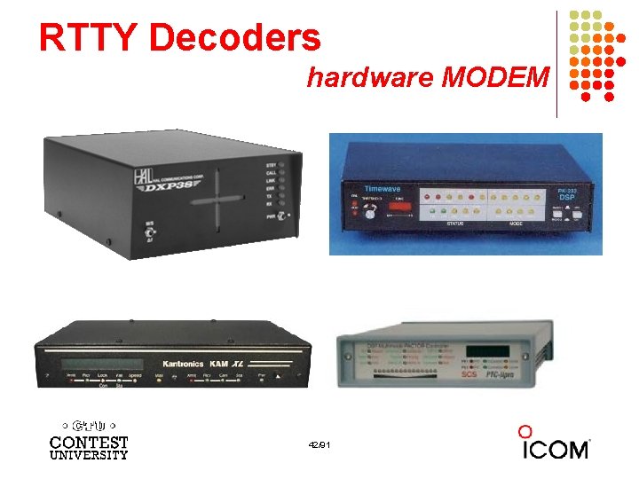 RTTY Decoders hardware MODEM 42/91 