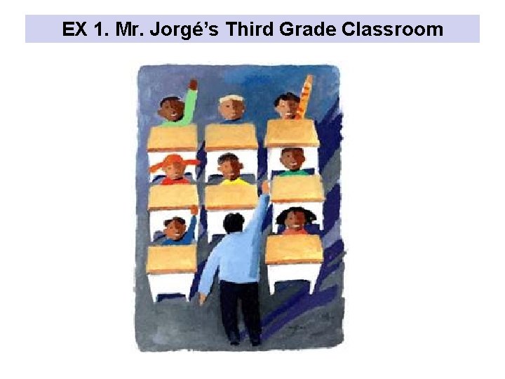 EX 1. Mr. Jorgé’s Third Grade Classroom 
