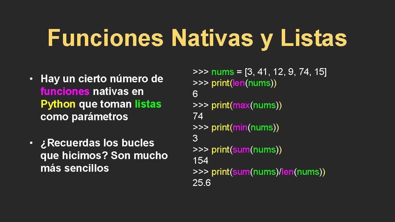 Listas en Python Captulo 8 Python para Todos