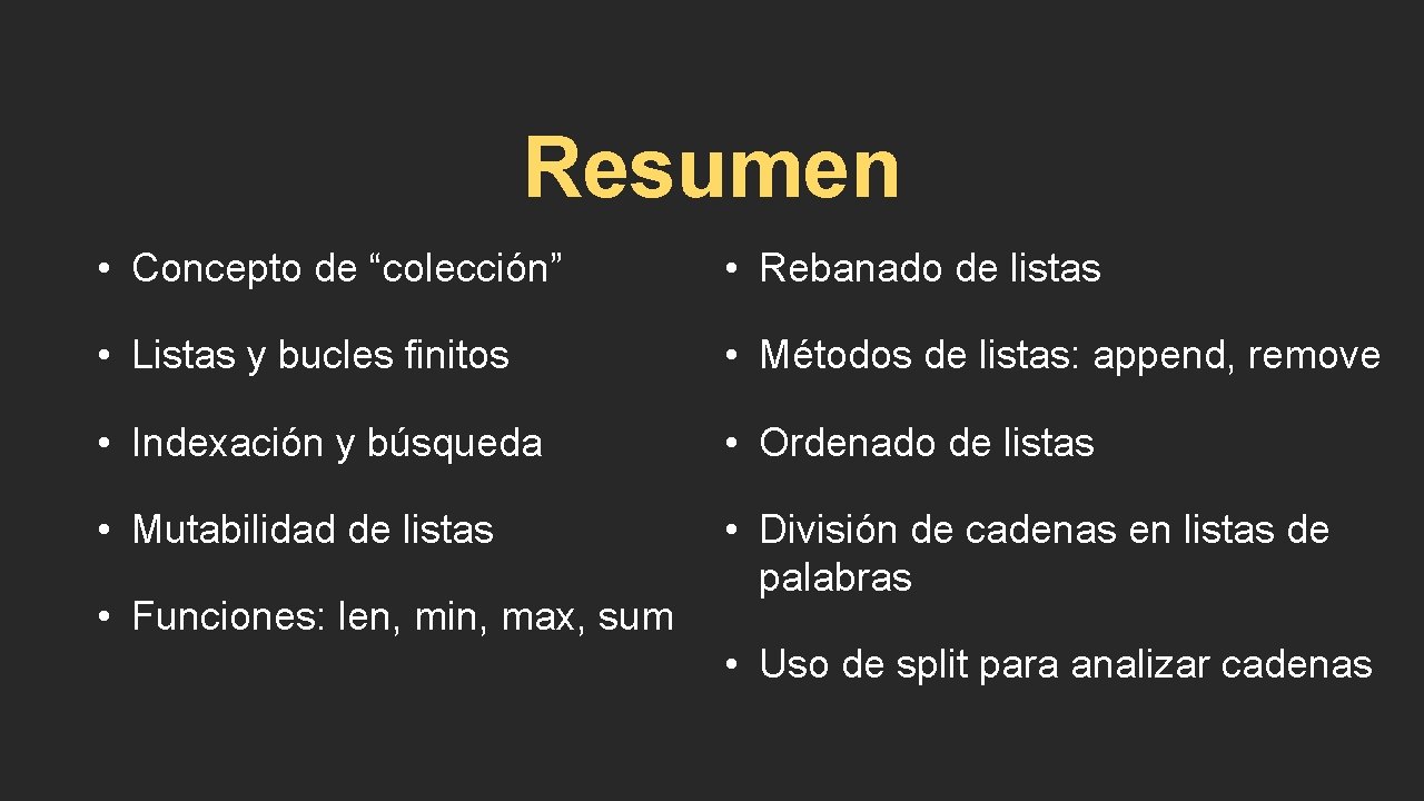 Listas en Python Captulo 8 Python para Todos