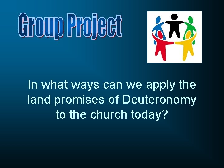 In what ways can we apply the land promises of Deuteronomy to the church