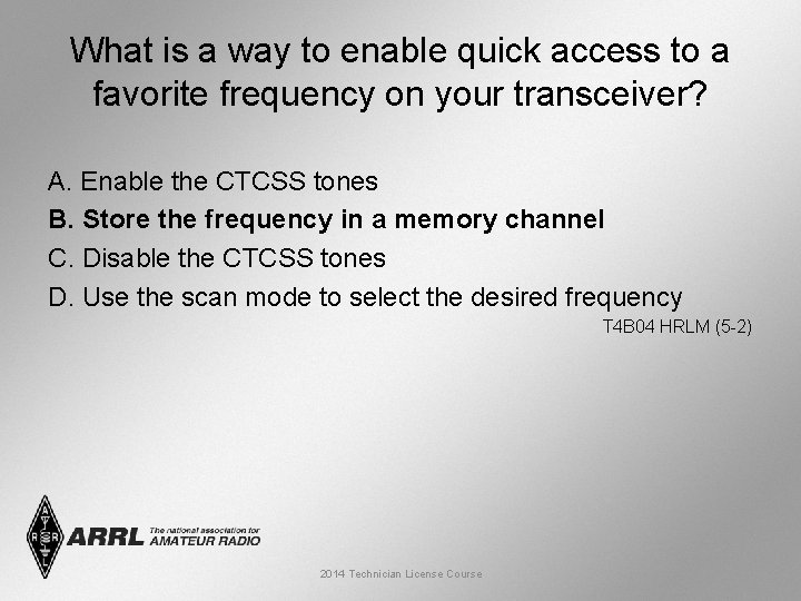 What is a way to enable quick access to a favorite frequency on your