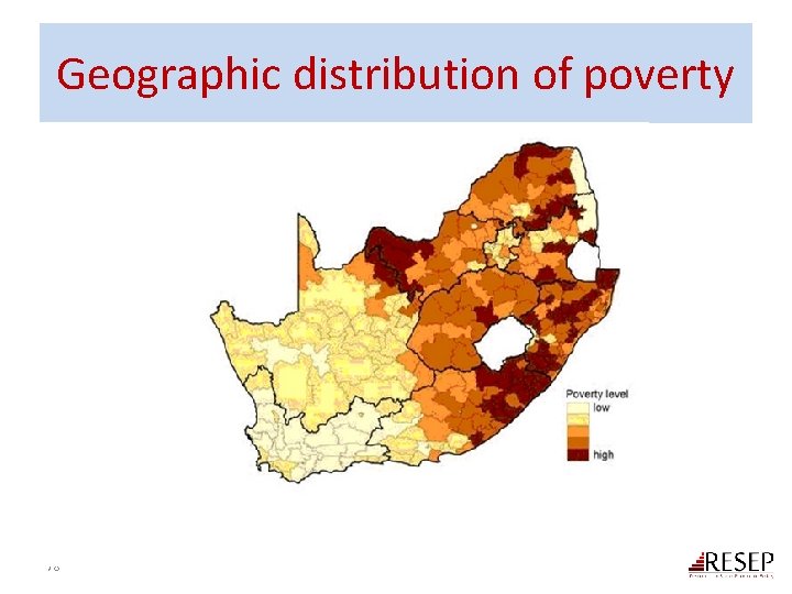 Geographic distribution of poverty 78 