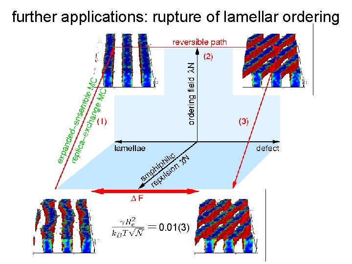 further applications: rupture of lamellar ordering 0. 01(3) 