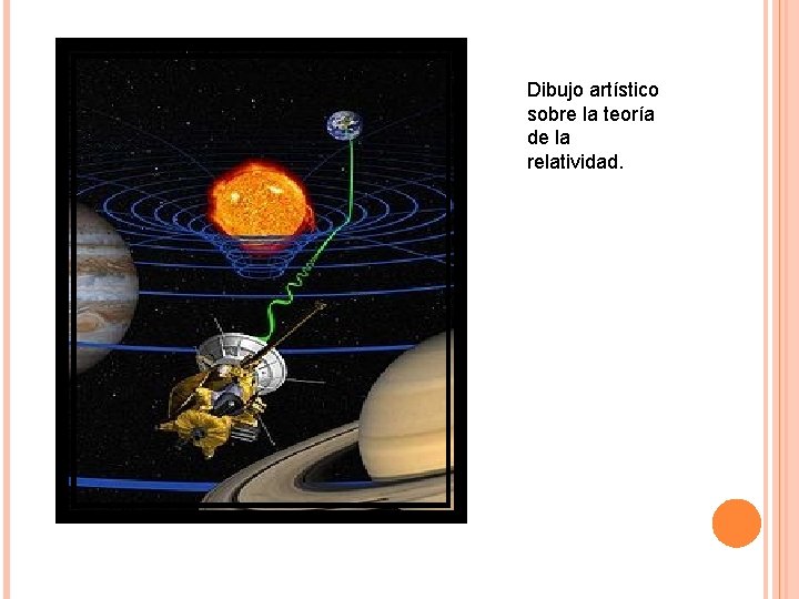 Dibujo artístico sobre la teoría de la relatividad. 