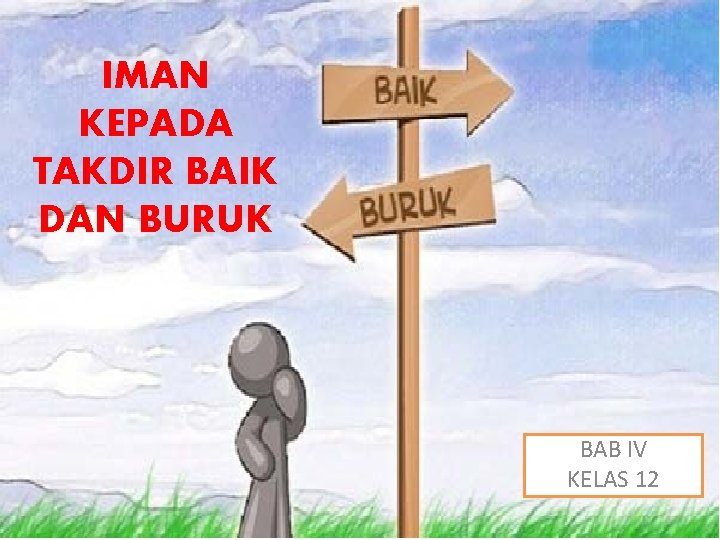 IMAN KEPADA TAKDIR BAIK DAN BURUK BAB IV KELAS 12 