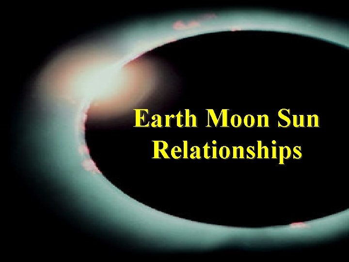 Earth Moon Sun Relationships 