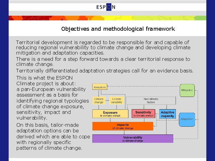 Objectives and methodological framework Territorial development is regarded to be responsible for and capable