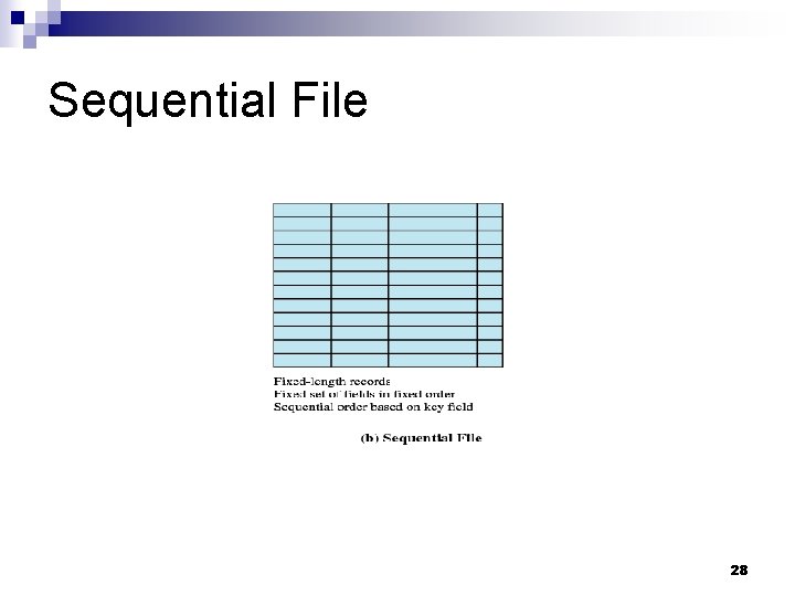 Sequential File 28 