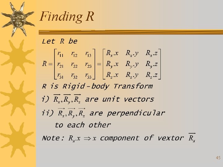 Finding R 45 