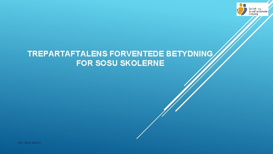 TREPARTAFTALENS FORVENTEDE BETYDNING FOR SOSU SKOLERNE VEU rådet 200618 