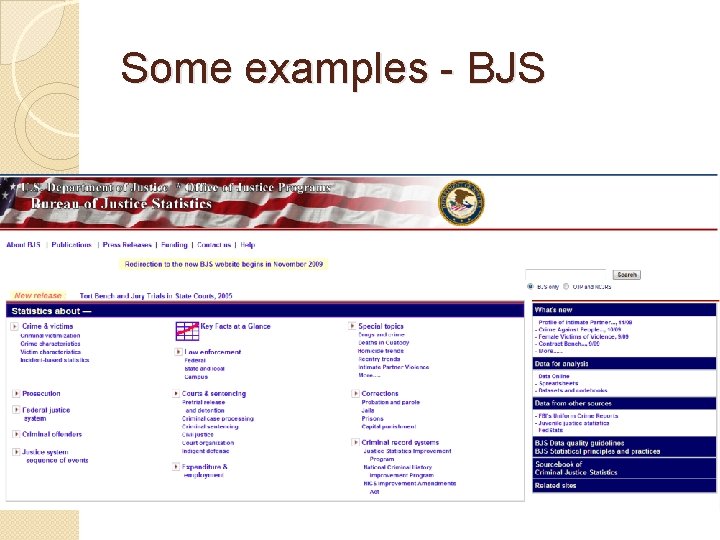 Some examples - BJS 