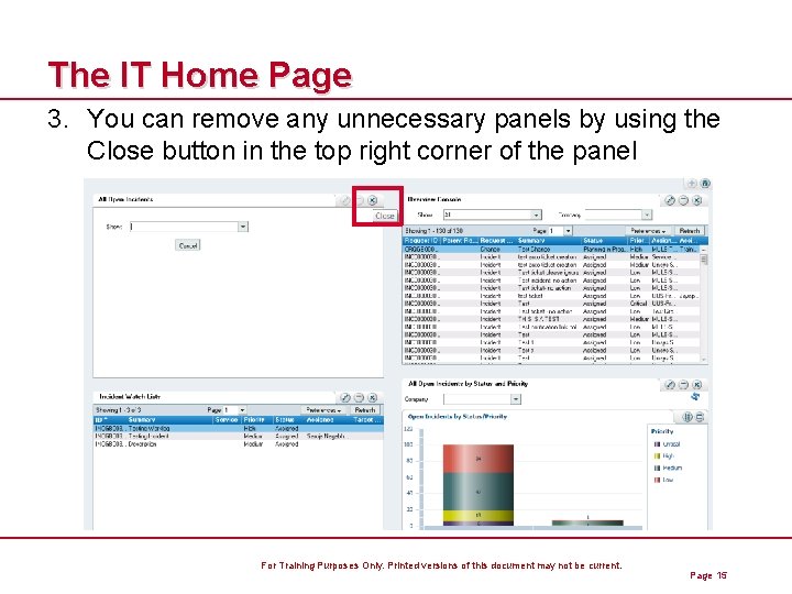 The IT Home Page 3. You can remove any unnecessary panels by using the