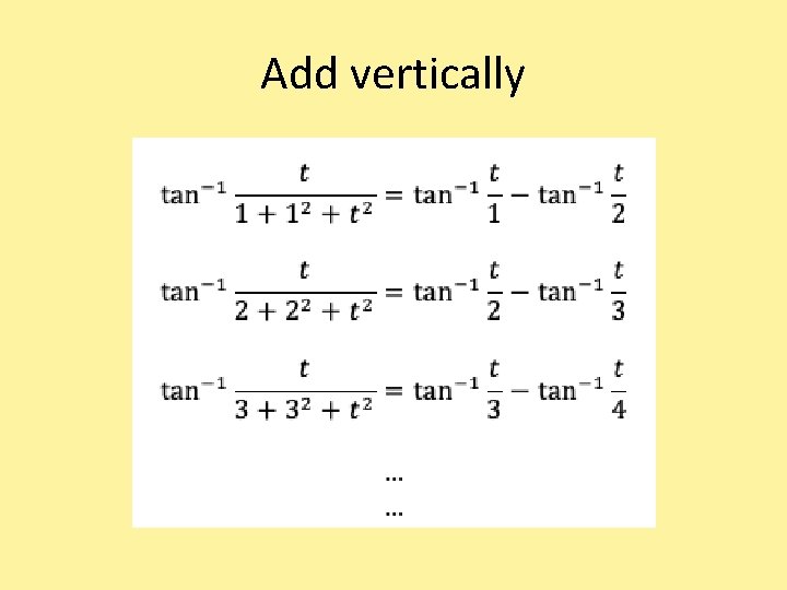 Add vertically 