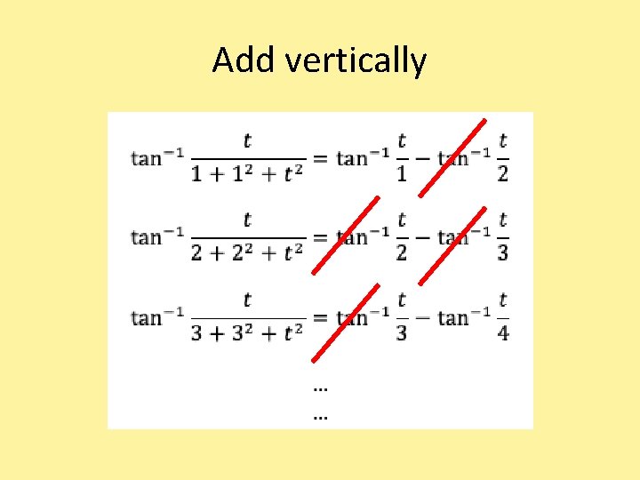 Add vertically 