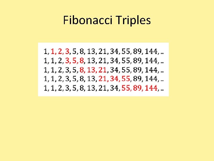 Fibonacci Triples 