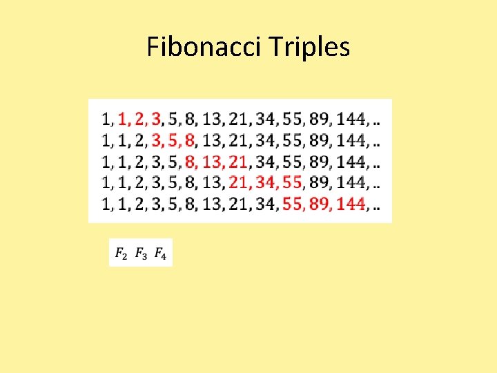 Fibonacci Triples 