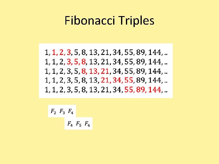 Fibonacci Triples 