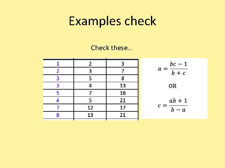 Examples check Check these… 