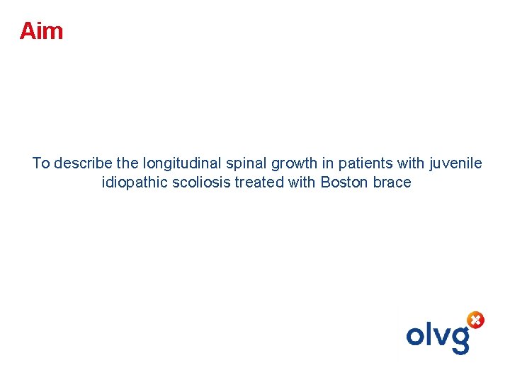 Aim To describe the longitudinal spinal growth in patients with juvenile idiopathic scoliosis treated Aim To describe the longitudinal spinal growth in patients with juvenile idiopathic scoliosis treated
