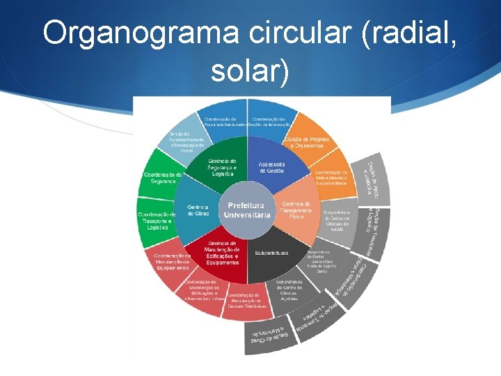 Organograma circular (radial, solar) 